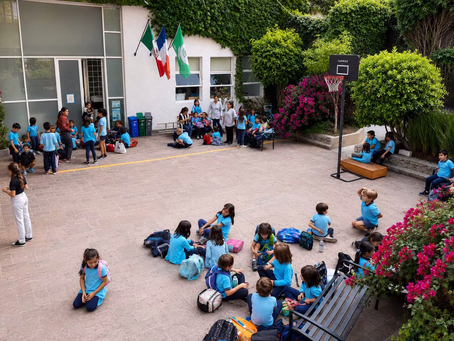 kids in the school